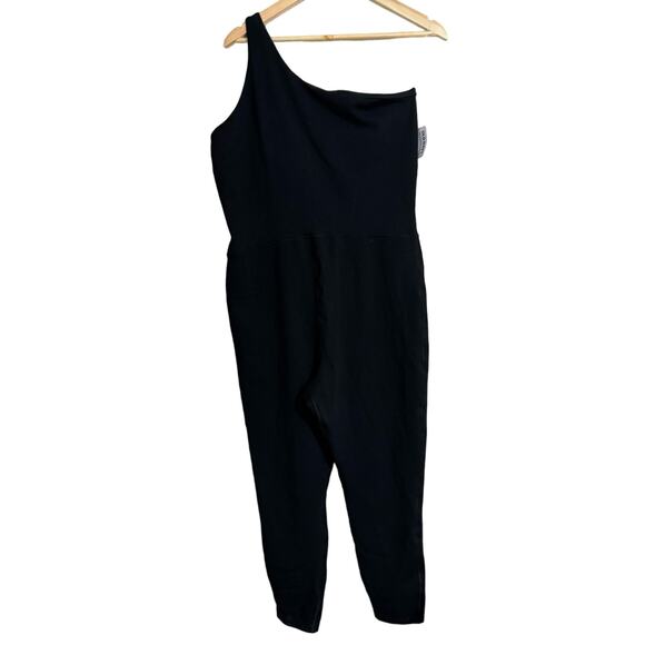 Old Navy Pants - Old Navy One Shoulder Black Jumpsuit XL